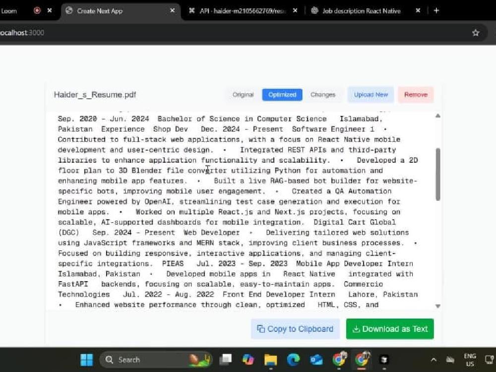 Resume Analyzer